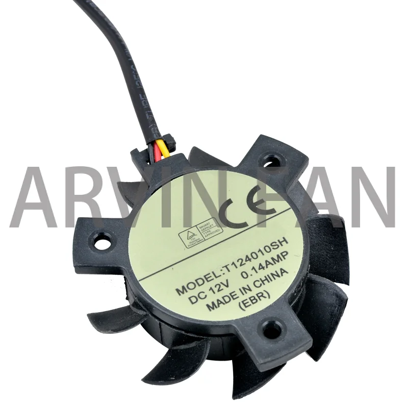 T124010Sh Diametro 37Mm Distanza Del Foro 26Mm 3Pin 12V 0.14A Ventola Di Raffreddamento Z490 Router Della Scheda Madre Computer Industriale