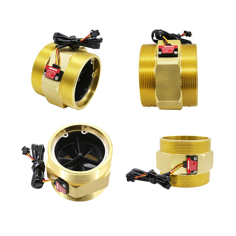 

3" Brass Water Flow Sensor meter NPN Hall DN80 flow switch sensor water 1.75MPa DC3.5~24V