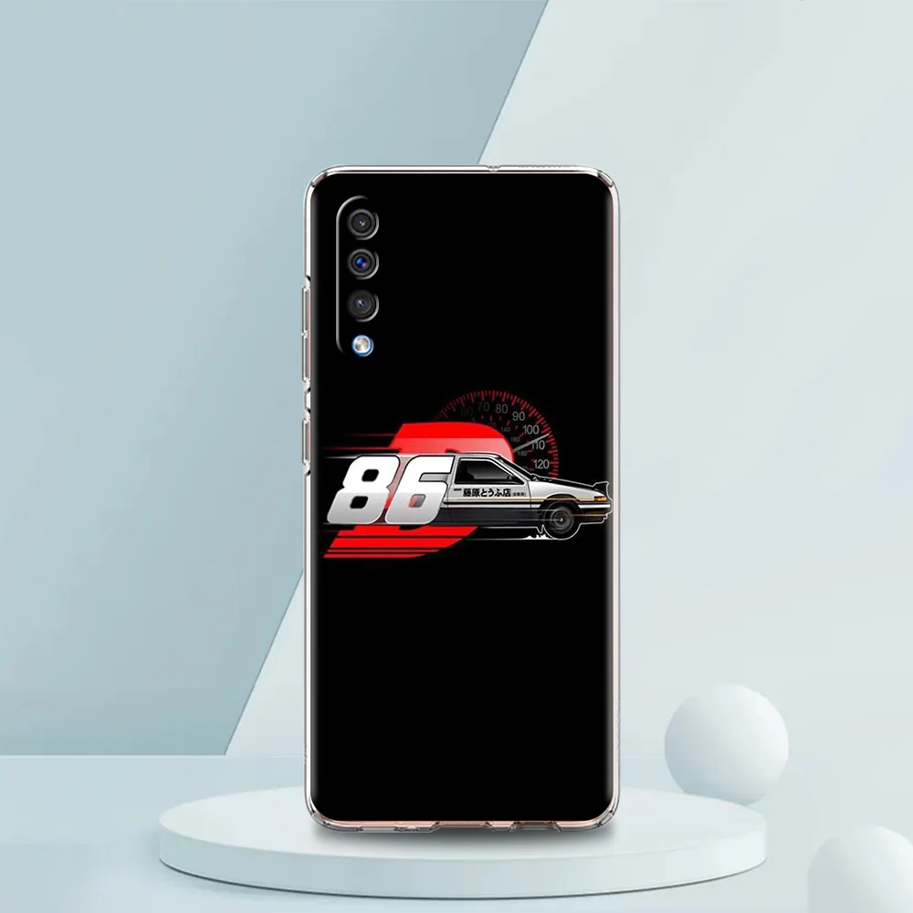 Luxurious Transparent Anime Initial D AE86 Phone Case – Premium Silicone Shell