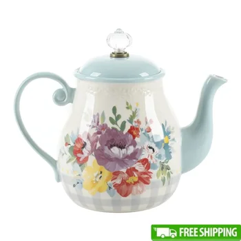 Vintage Floral Ceramic Teapot 1