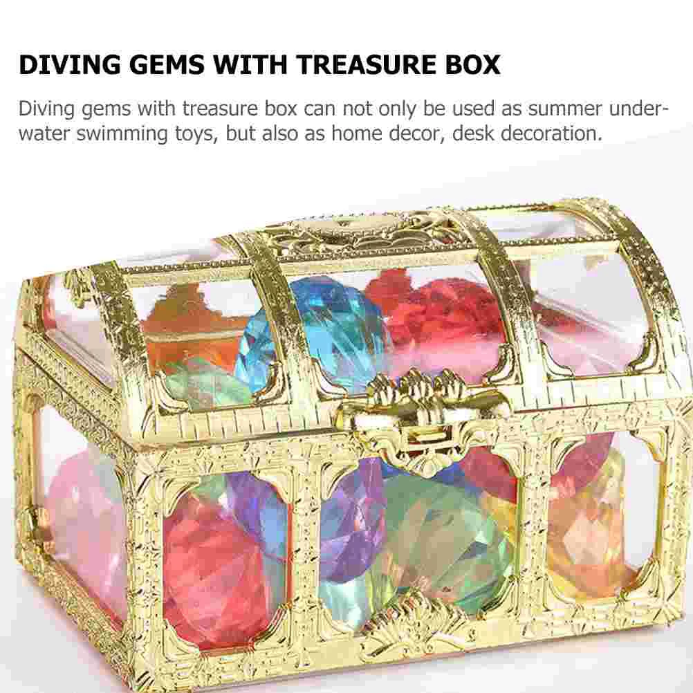 Pool Toys Fake Diamond Underwater Acrylic Diving Gems Model for Kids Ages 4-8 Jewlery