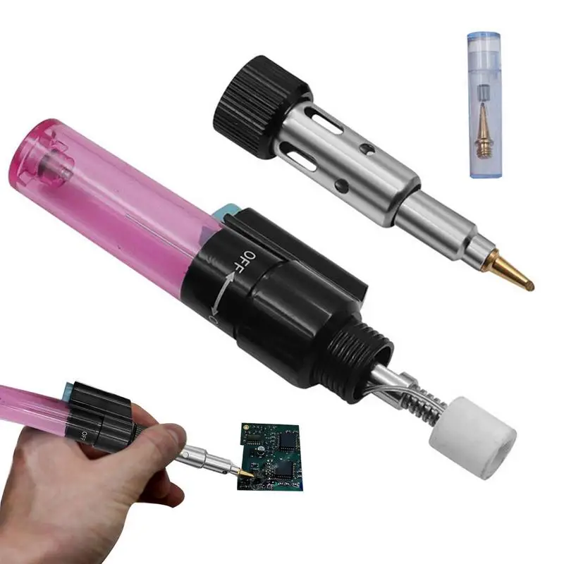 Butanes Soldering Iron 4 In 1 Soldering Iron Torch Guns Professional Butanes Gases Cordless Welding Torch Tool For Electronics 80w lcd digital display soldering iron adjustable temperature professional soldering station 220v welding tool 180 480°c