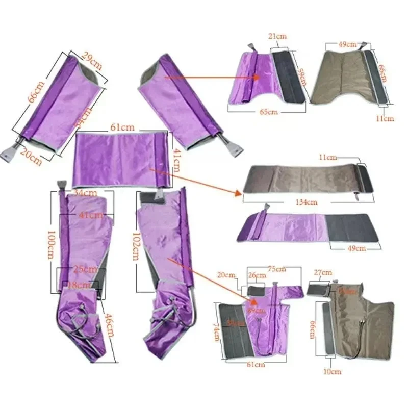Air Pressure Sliming Suit For Body Sliming Weight Loss Body Relax Detoxing Machine Sauna Massage Leg Foot Massager Pain Relief 2