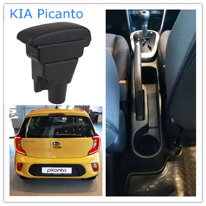 Auto armsteun opbergdoos voor KIA Picanto 2008-2019, centrale console