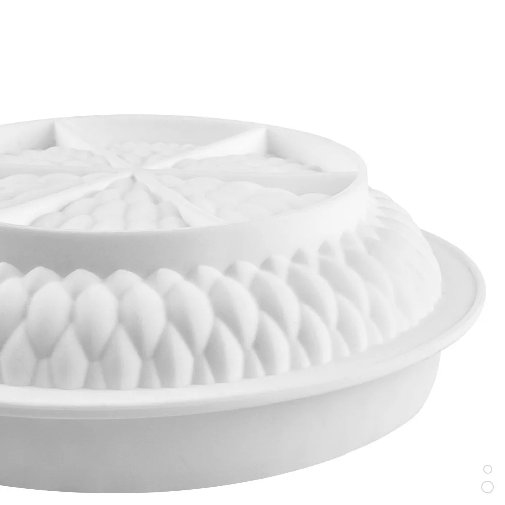 3 PZ STAMPI forma rotondi per torta polistirolo bianco pratica 3 PZ STAMPI forma rotondi per torta polistirolo bianco pratica