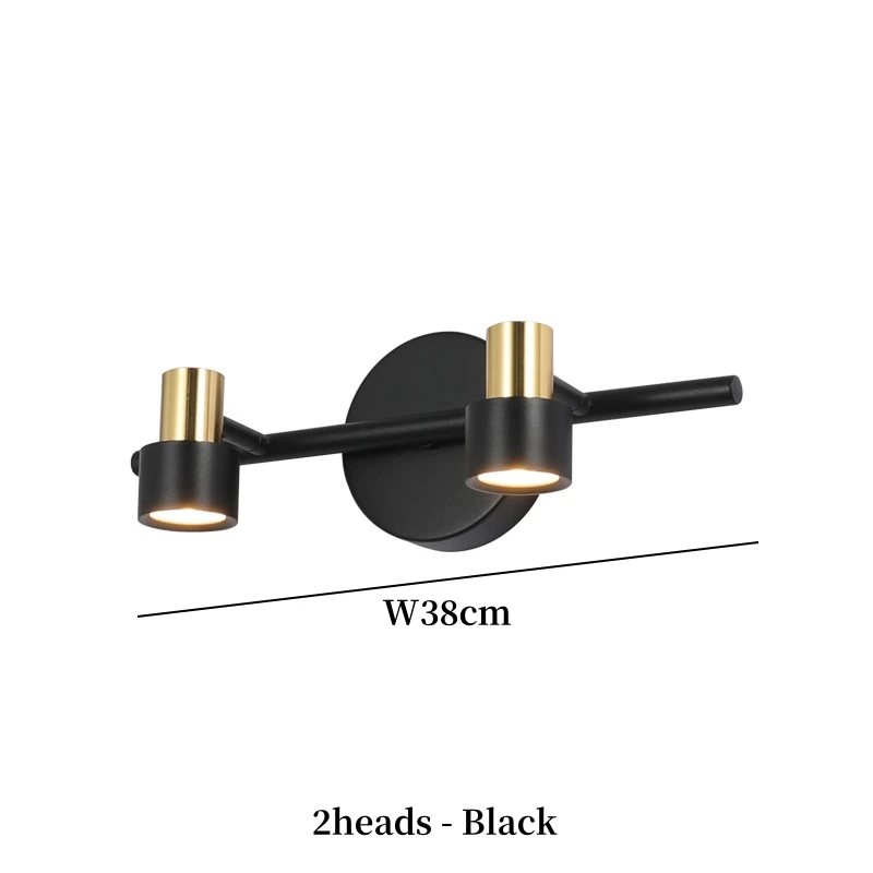 Modern LED Mirror Lamp Bathroom Mirrors Lights Vanity Lighting Black White Bedroom Lights Home Decor MR16 Led Lighting Lustre