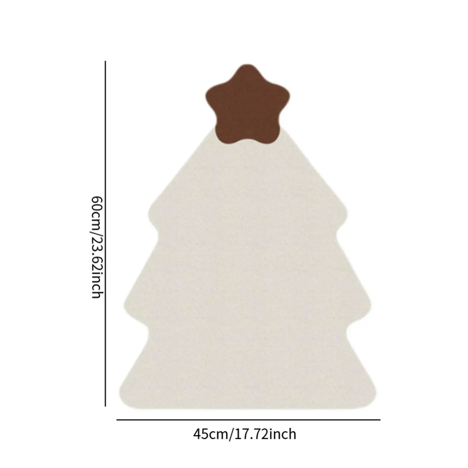 Felt Bulletin Board Christmas Tree Shaped Lightweight Portable Display Photos Memo Board for Reminders Cards Notes Pictures Cafe