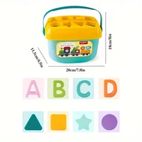 Baby Learning Resources Letter Blocks Toy Fine Motor Toy Early Education Color Recognition Alphabet Shape Toys for Toddlers 2