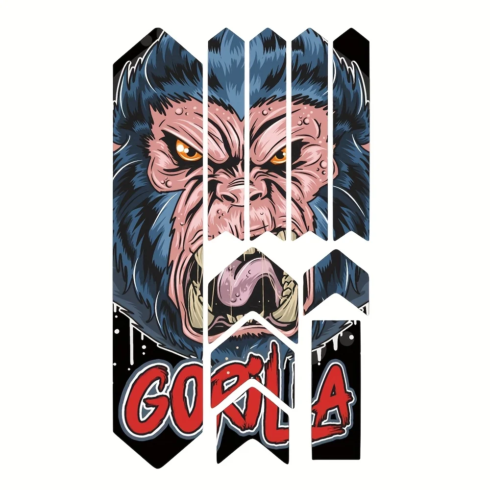 Set di adesivi 10 in 1, adesivo decorativo per telaio bicicletta, adesivo di protezione antigraffio, adatto per biciclette da strada, BMX, MTB,