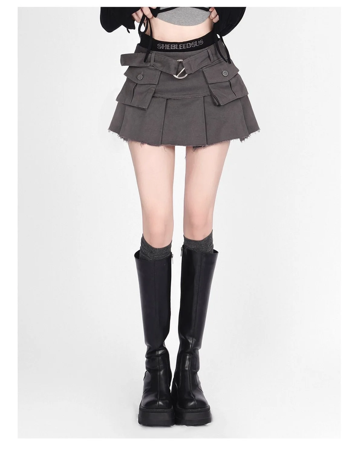 Jupe,Mini-jupe noire Sexy Y2k, plissée, blanche, de Tennis, taille haute, Micro, été, 2023- blue
