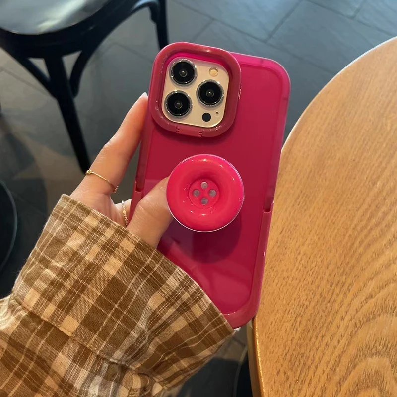 Koreanische 3D Nette Candy Tasten Halterung Telefon Grip Tok Griptok Halter Ring Für iPhone 16 Pro Zubehör Telefon Ständer Halter Halterung – Detail 10