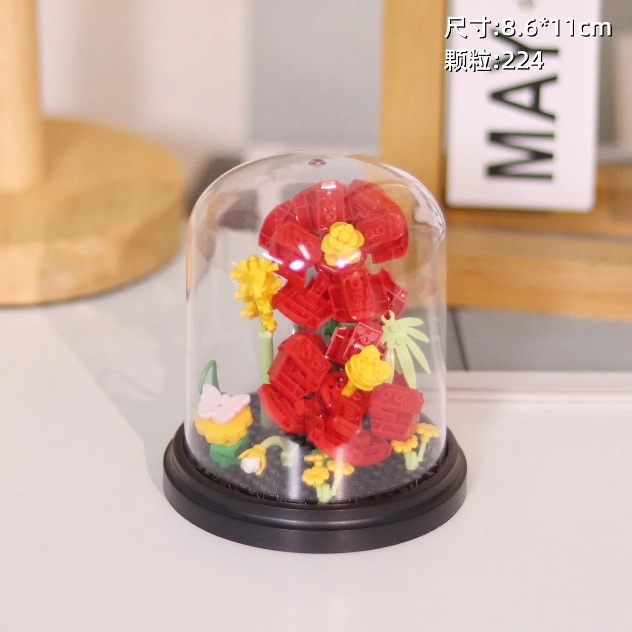 Building Block Toy Flower Bouquet Building Blocks Rose Sunflower Succulents Bonsai Garden Romantic Bricks DIY Potted Plants Model Kit Toy For Kids