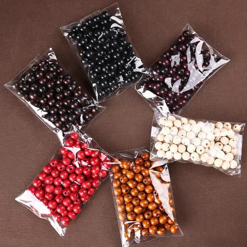 Wood Beads 4mm-20mm Big Hole Round Natural Eco-Friendly Loose Spacer For Jewelry Making Bracelet Craft DIY