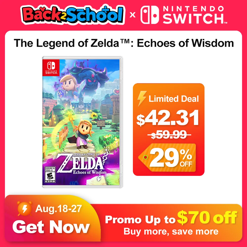Nintendo Switch Game The Legend of Zelda Echoes of Wisdom Nintendo Switch Game Physical Game Card Support 1 Player