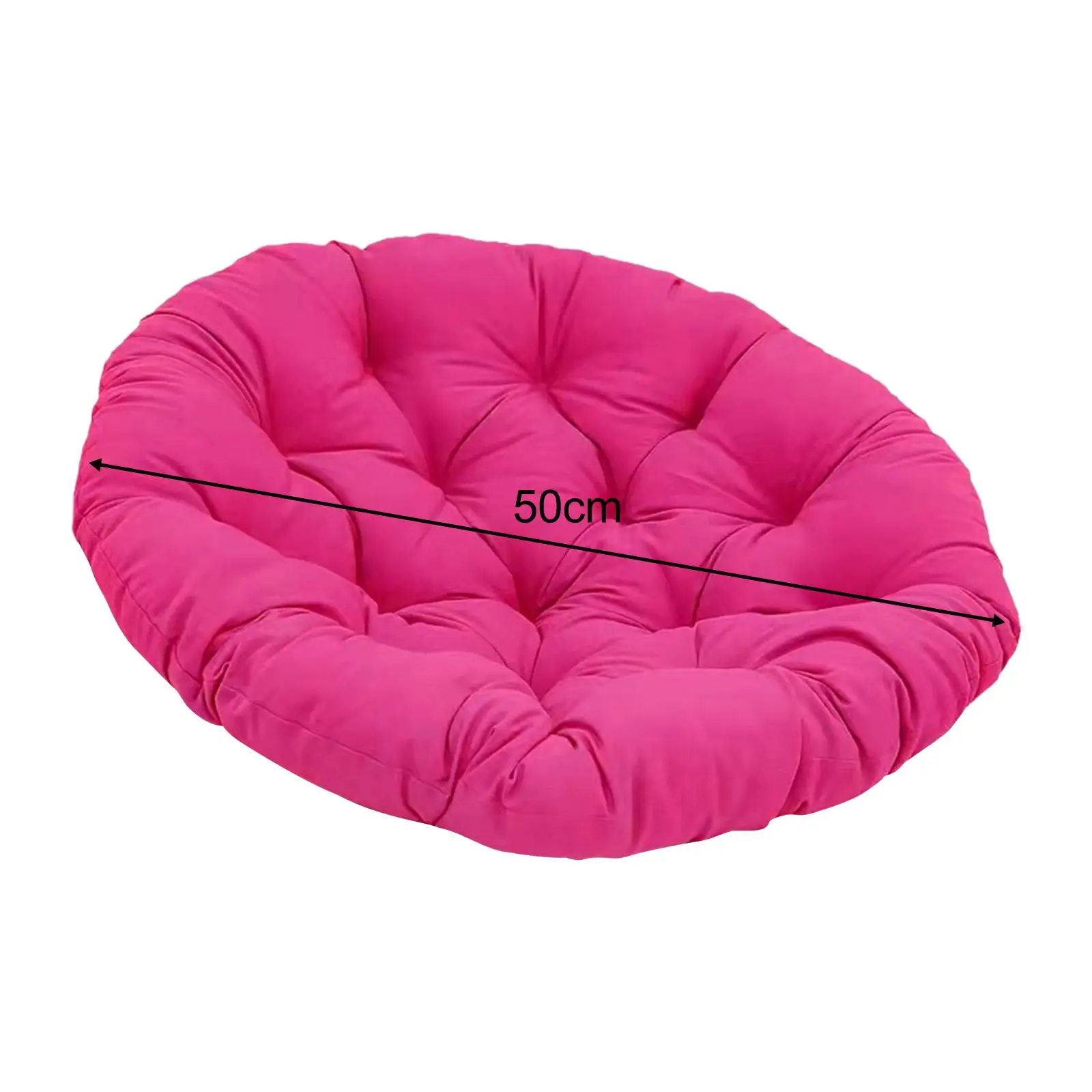 Round 50cm Padded Seat Cushion, Egg Shaped Chair Cushion, Hanging Chair Cushion, 6