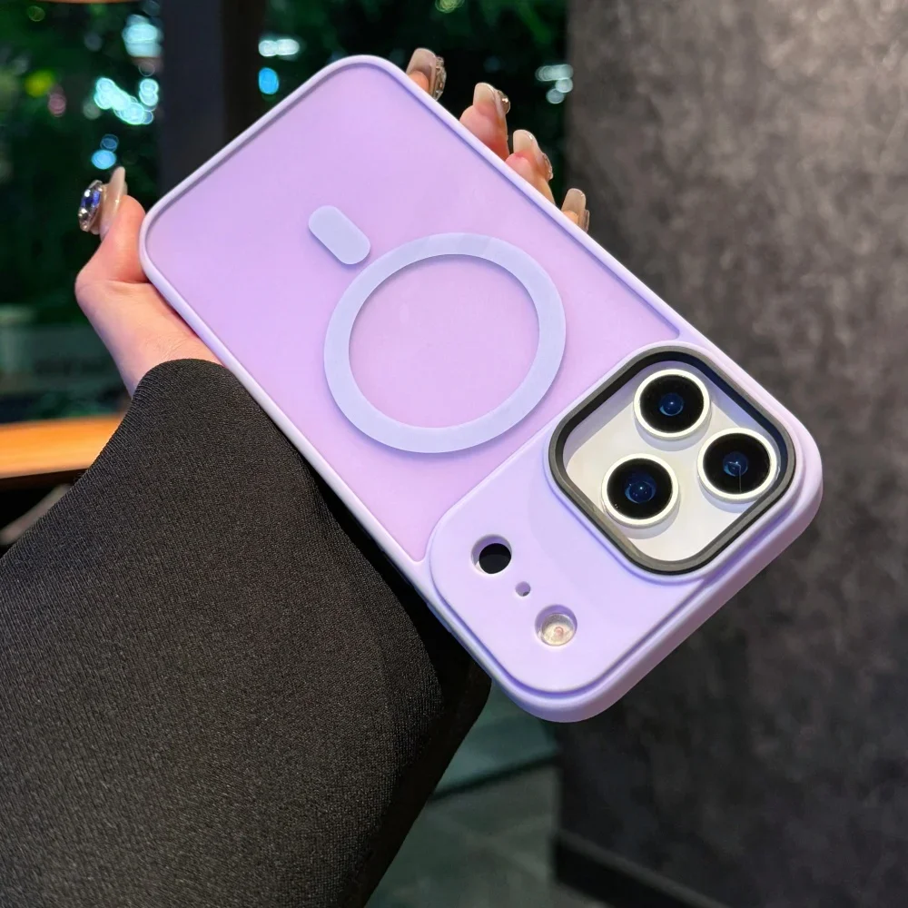 Matte Armor Wireless Charging Case with Glossy Finish