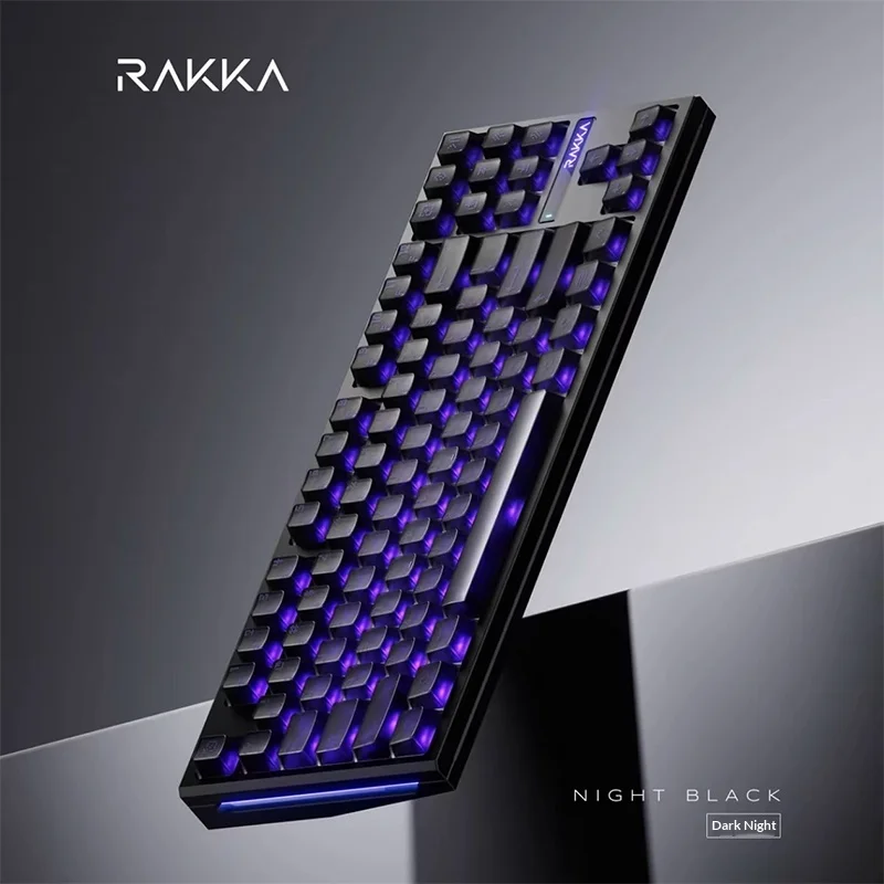 RAKKA EDGE80 마그네틱 스위치 키보드 모비우스 RGB 8000Hz 올 알루미늄 케이스 커스텀 체리 하이 매트 반투명 키캡 PC e스포츠