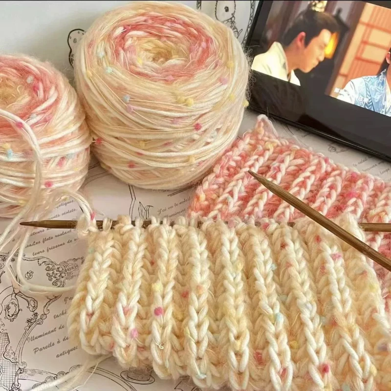 Rainbow Wool DIY Scarf Sweater Shawl Knitting Material