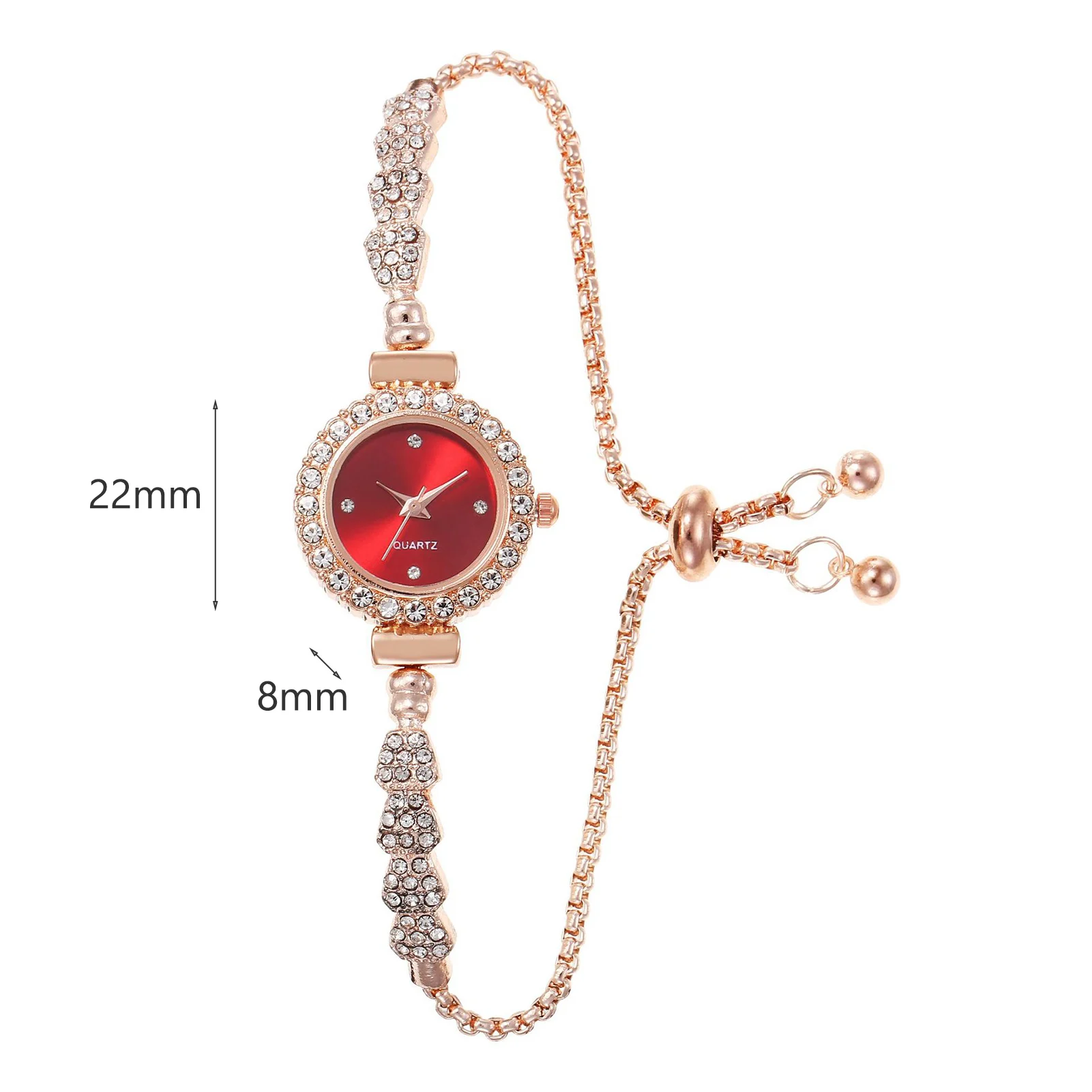 Women's Diamond Watches Bracelet High-End Design Easy Read Dial Shiny Bracelet Watches Wonderful Watches Gift for Women - 3