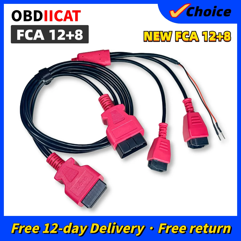 NewestUpgradeFCA128AdapterForChryslerOBD2Connector12Pin