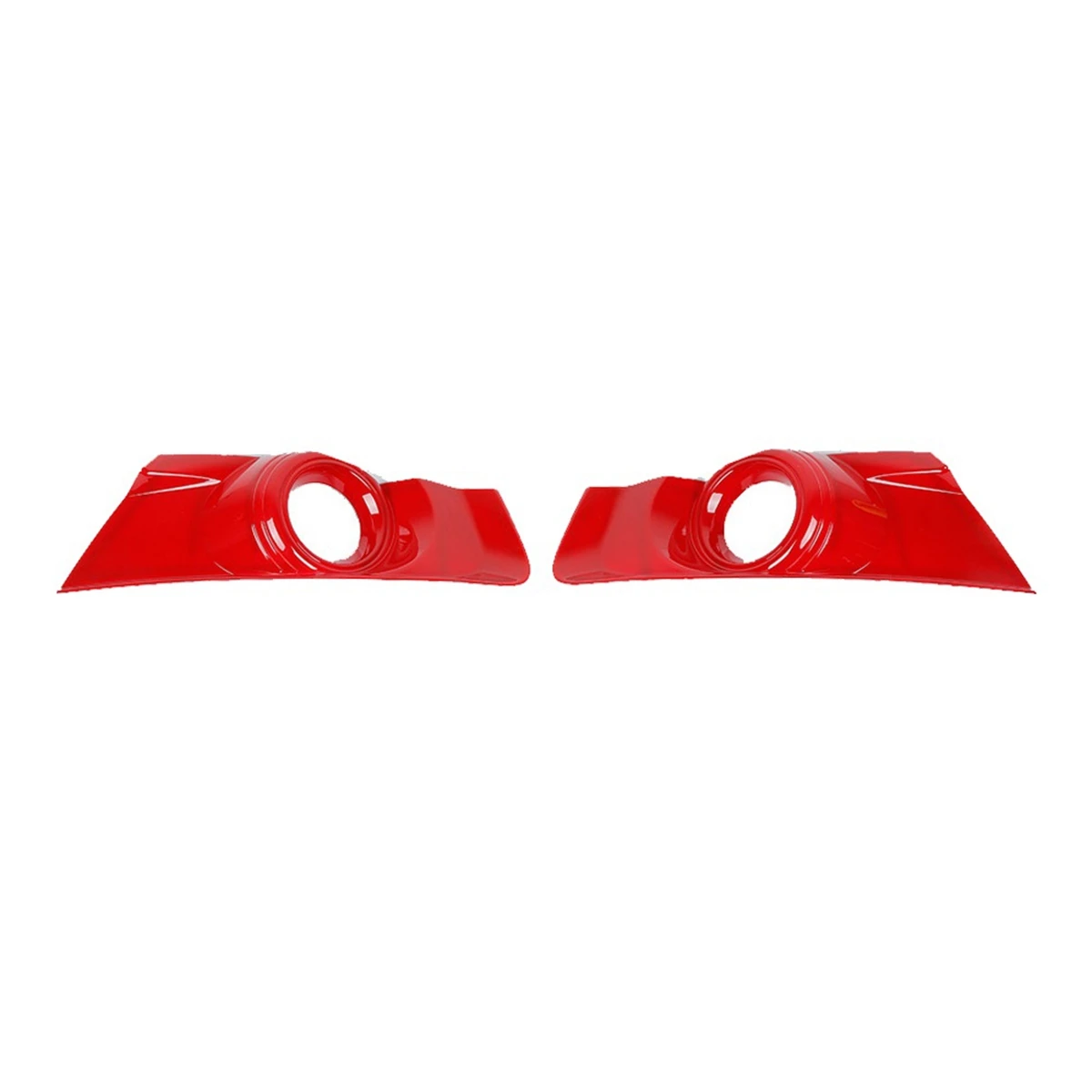 

Front Bumper Fog Light Lamp Panel Cover Trim ABS for Ford Mustang 2015 2016 2017 Car Accessories, Red