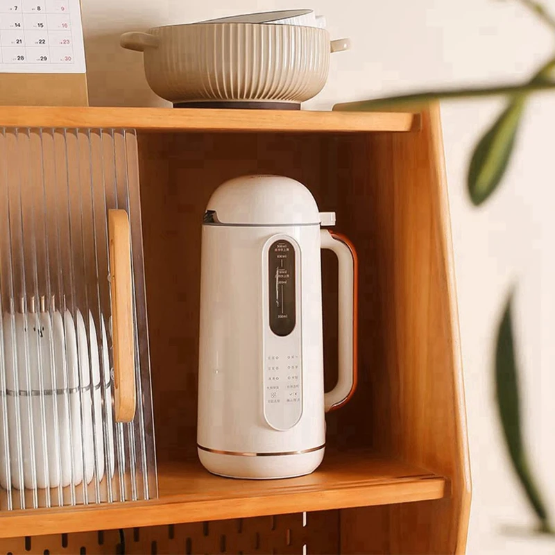 Multi-Functional Nut Milk Maker Machine, Smart Automatic Cold/Hot Plant-Based Milk Machine, With Mesh Strainer US Plug 5