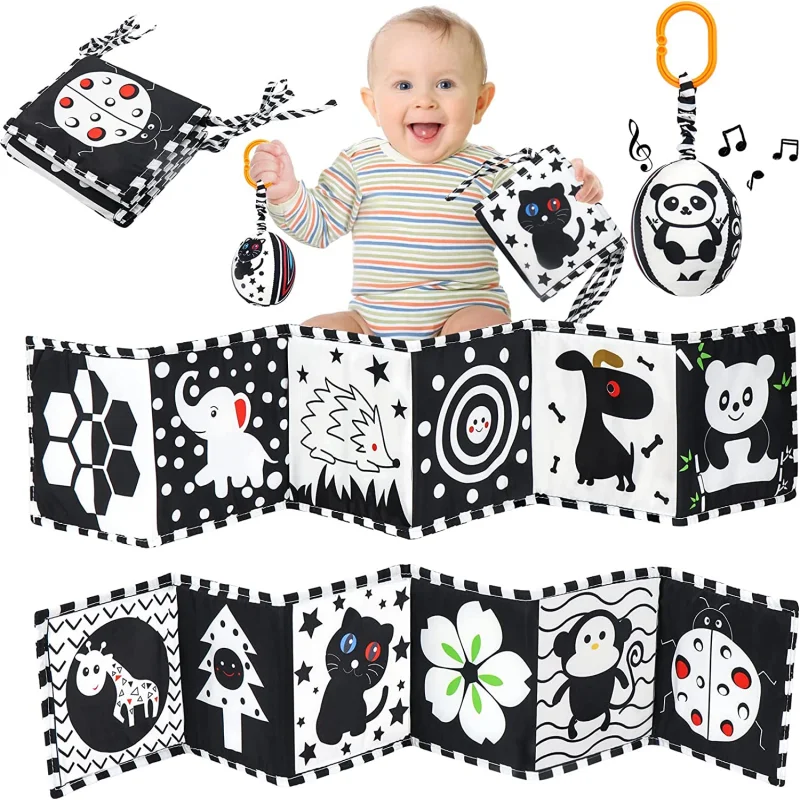 Black White Sensory Toys Newborns  Newborn Baby Black White Books -  Newborn Toys - Aliexpress