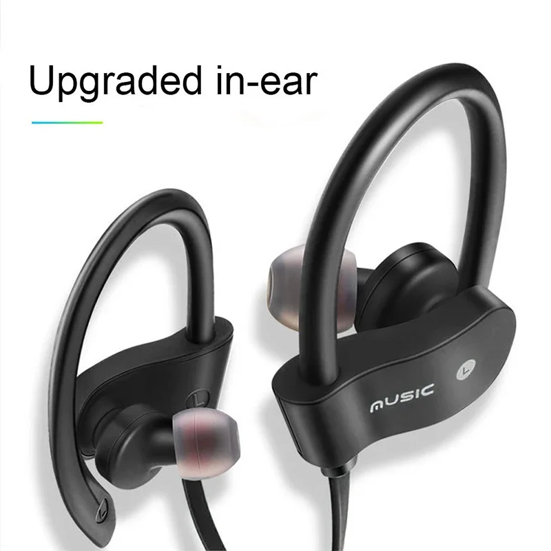 Sports Wireless Bluetooth Headset Running Stereo Bluetooth Earphones Mini Earbuds Ear Hanging Universal Wireless Headphones 2