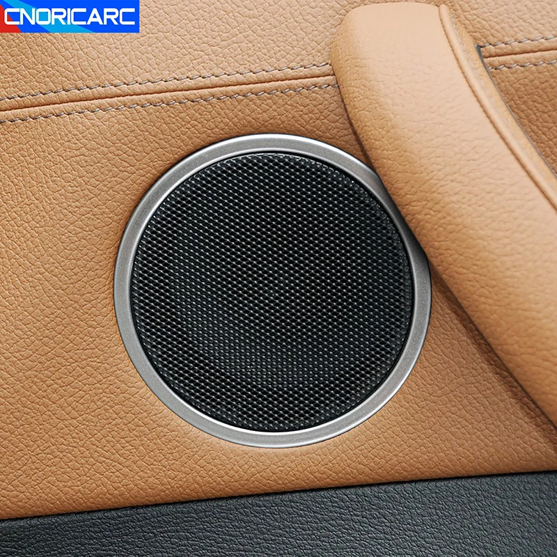 

Автомобильный Стайлинг, дверная аудиоколонка, планшетофон для BMW X3, X4, F25, F26, 2011-2017, тройной гудок из нержавеющей стали, обшивка крышки
