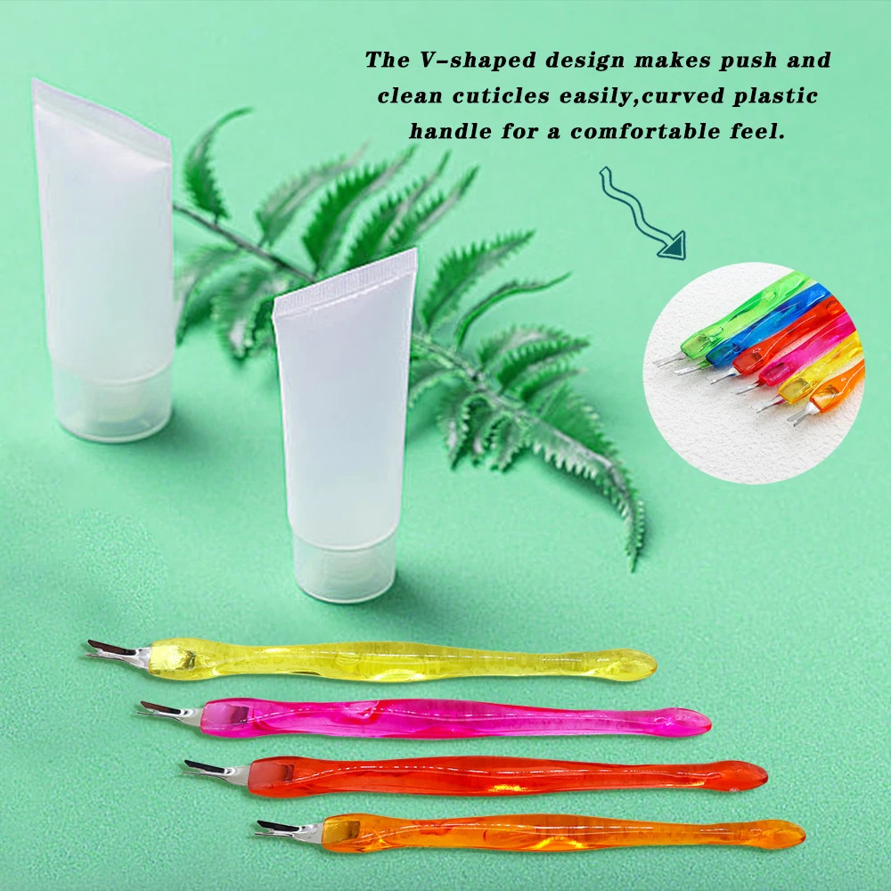Nail Care Kit 10Pcs Dead Skin Remover Nail Art Fork Cuticle Remover Nipper Pusher Trimmer