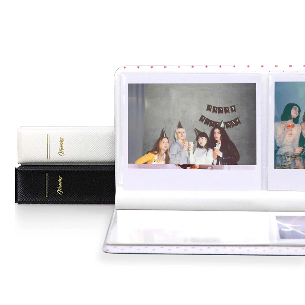 64 Pockets Photo Film Album Storage Book for 600 Film for Fujifilm Instax Wide 300 210 400 Link Printer Storage Album photo film album