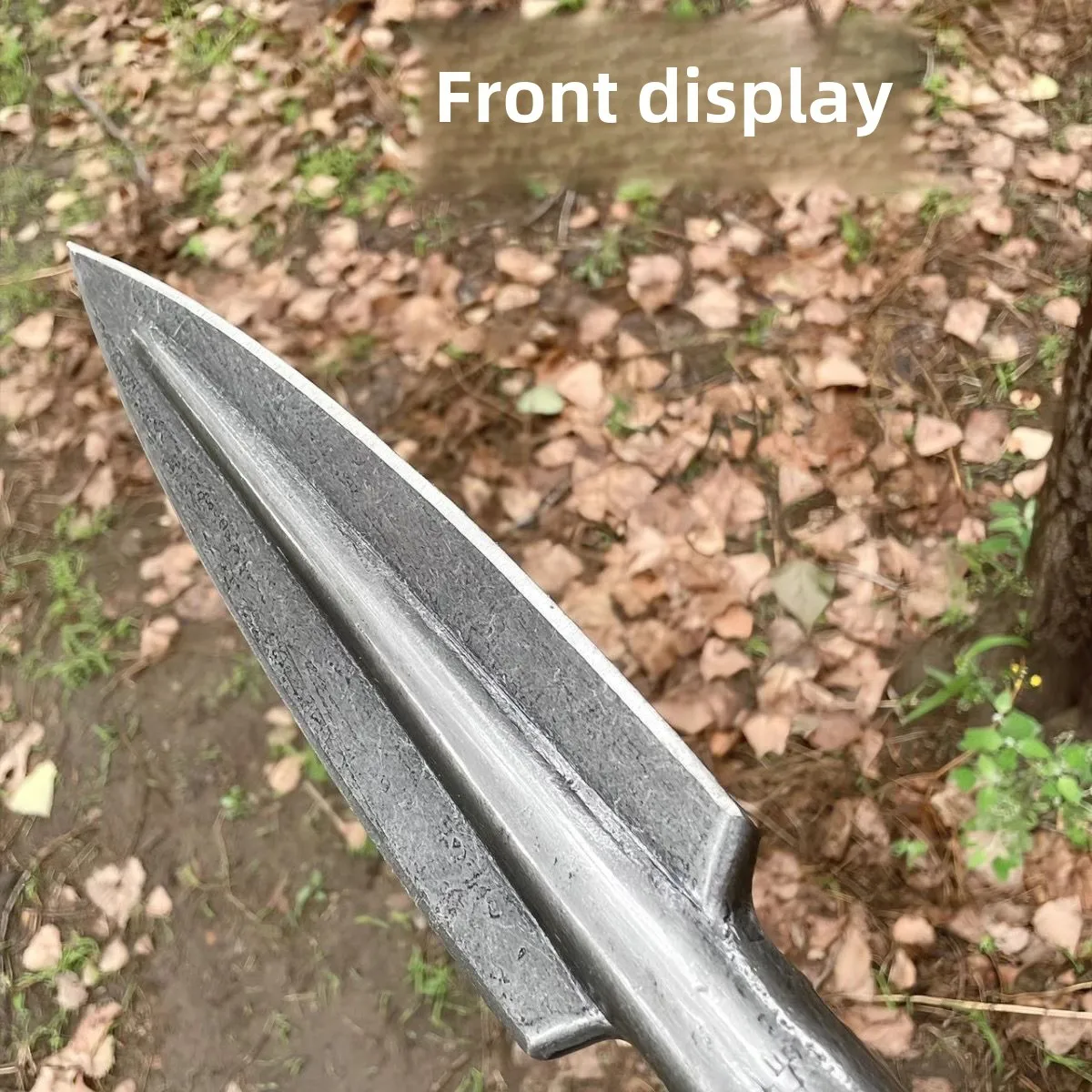 New Multi-functional Spearhead All-Steel Pointed Shovel Outdoor Mountain Spear Head Manganese Steel Wild Boar camping tools