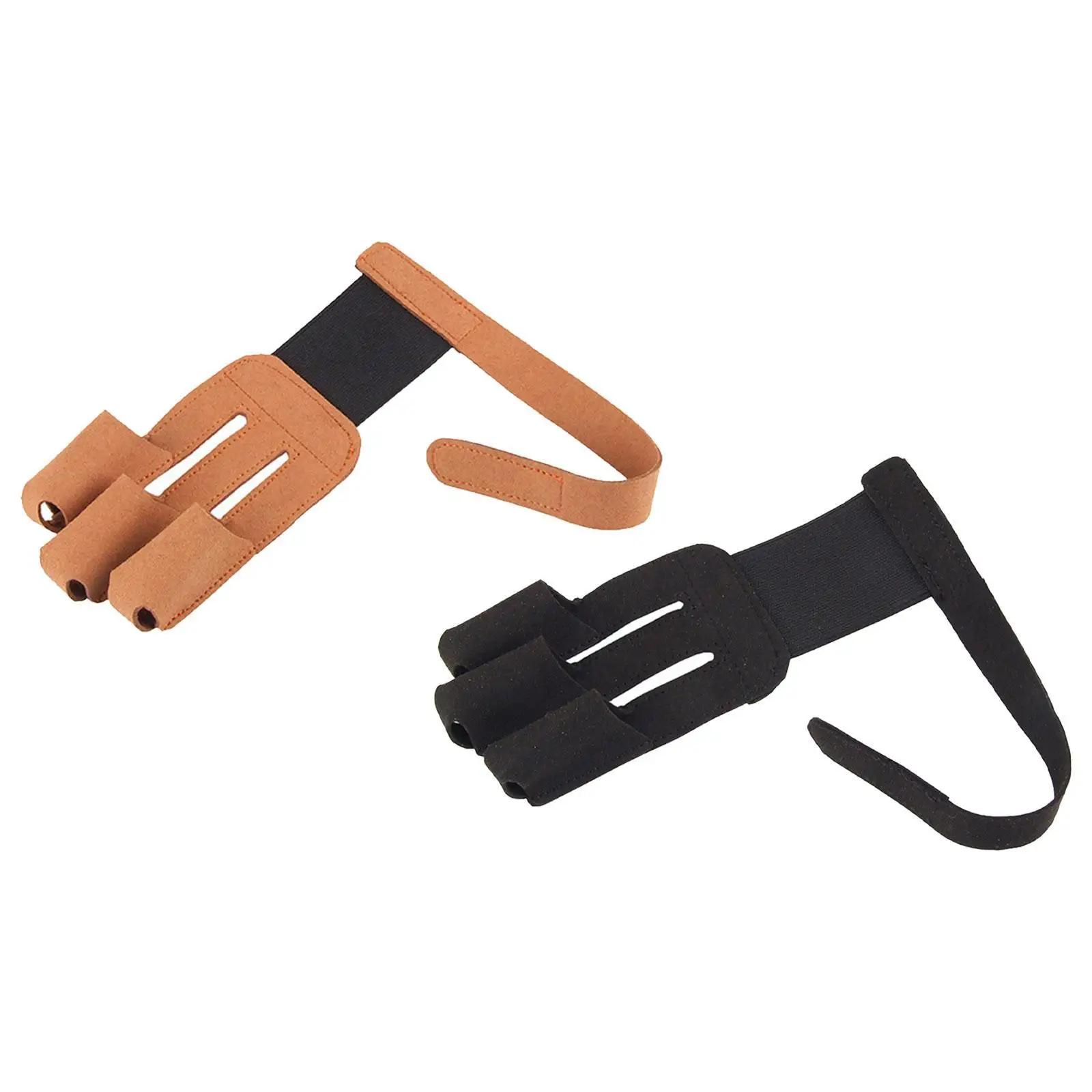 Archery Finger Glove Elastic Right Left Hand for Men Women Youth Protector Adjustable Compound Recurve Bow Three Finger Glove