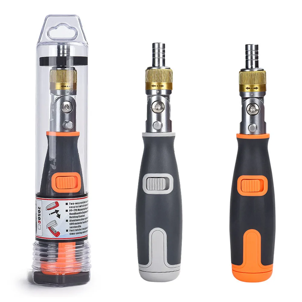 

10 In 1 Professional Screwdriver Set Multi-Angle Household Ratchet Screwdriver Corner Capable Screwdriver With Bits Hand Tool