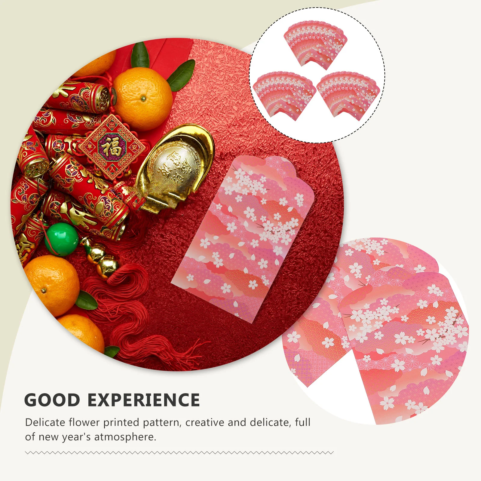 30 Pcs Red Envelopes Japanese Style Red Envelopes Money Bags Paper Printing Products Packets New Year Gift