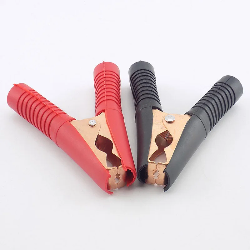 1 Pair Alligator Clips Probe Crocodile Clip Clamps Connector 5A10A 50A 100A Test Lead For Car Battery Test Electrical DIY Tool