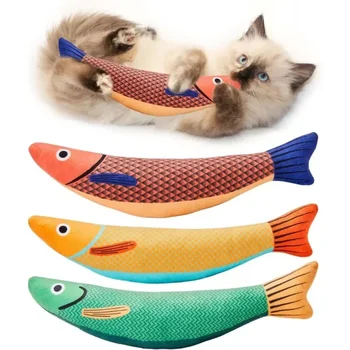 Crinkle Fish Cat Kicker Toy 1
