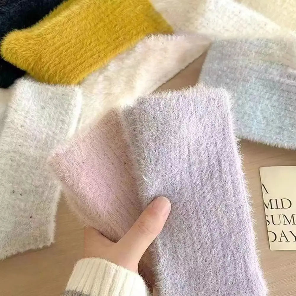 Soft Mink Velvet Winter Socks for Women