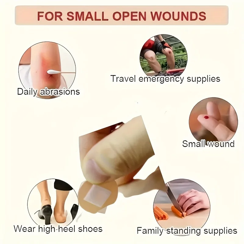 120pcs Medical Bandaids Cartoon Band-Aid Round for Children Kid Skin Vaccine Injection Hole Patch Wound Plaster Kawaii Adhesive Bandage