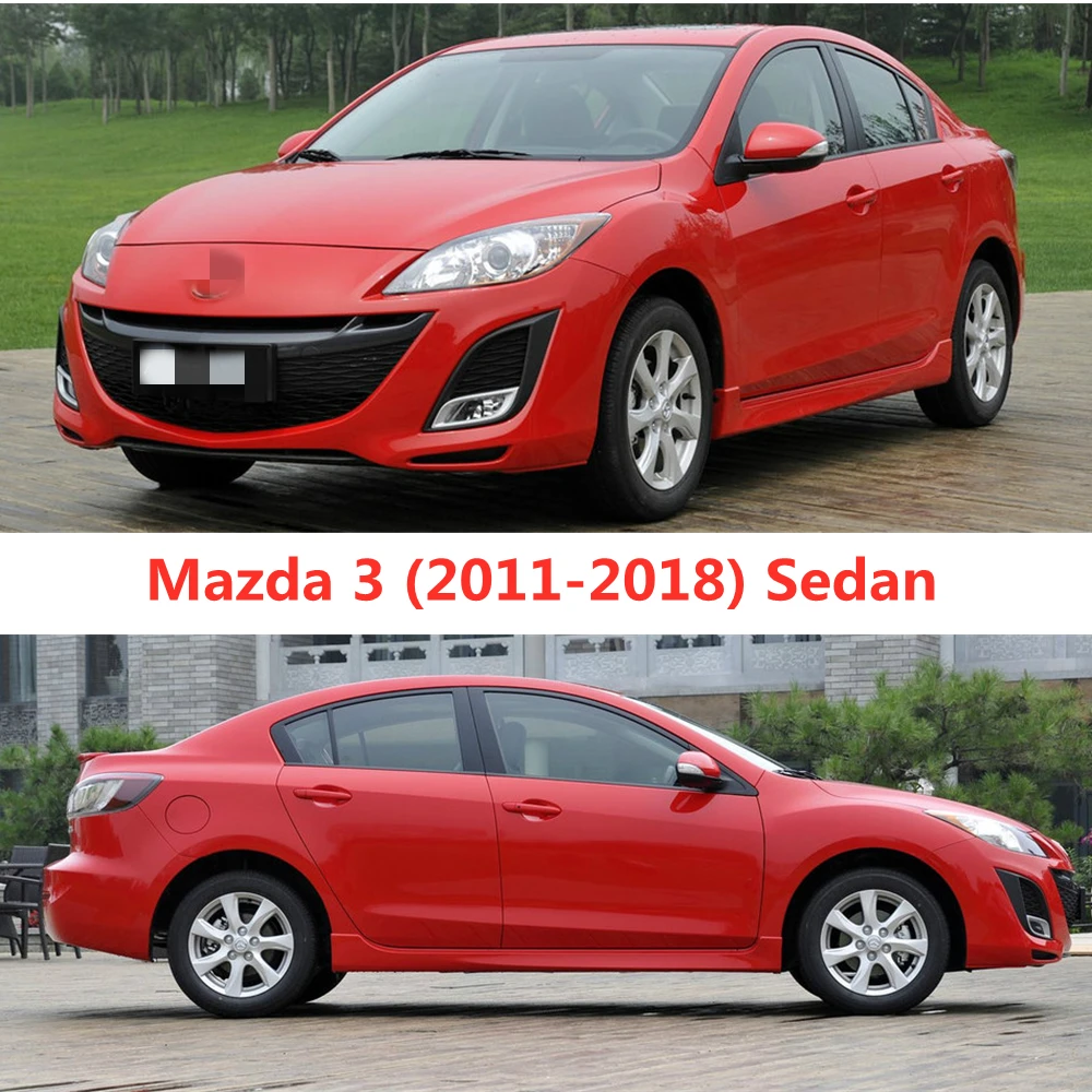 For Mazda 3 2013-Cars Accessories Window Visors Rain Sun Guard Vent Wind Deflector Weathershield Slim Moulding Trim car window visor car window deflectors