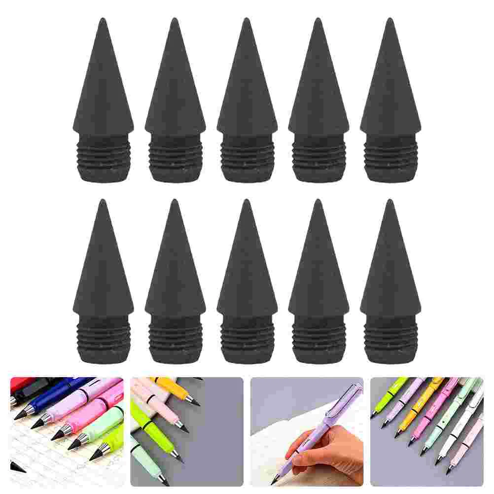 10 Pcs Lead Pencils Replacement Tip Replaceable Nibs No Cutting Everlasting Tips Graphite Infinite Refills Heads Inkless Child