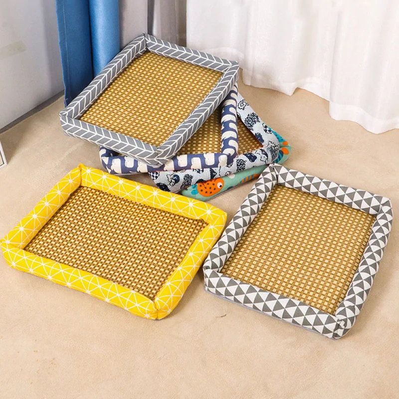 

Dog and Cat Bed Summer Cooling Mat Dog Nest Pet Supplies Teddy Small and Medium Dog Bed Mat Suitable for All Seasons
