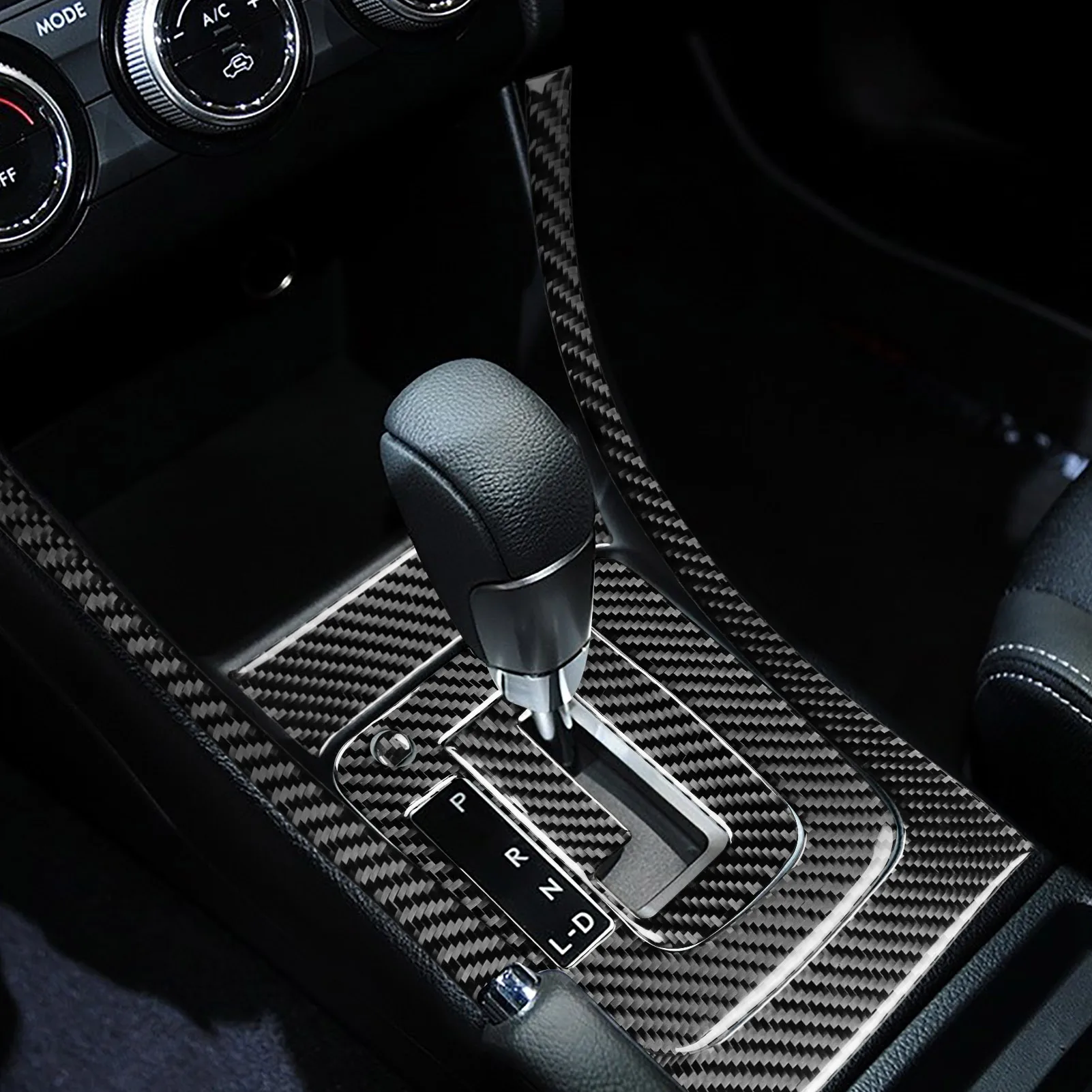 For Subaru Impreza 2012-2014/XV Crosstrek 2013-2014 Car Accessories Carbon  Fiber Interior Gear Shifter Panel Set Trim Sticker - AliExpress