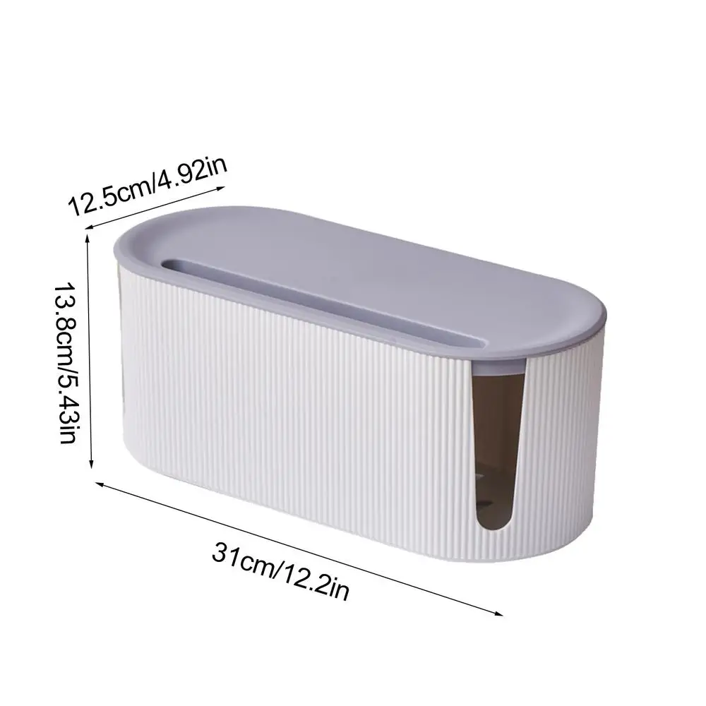 Cord Organizer Box Cord Management Box Household Cable Wire Box Hider Desktop Cord Storage For Hiding Power Strips And