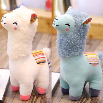 25cm Smiling Alpaca Plush Toy Pillow 1