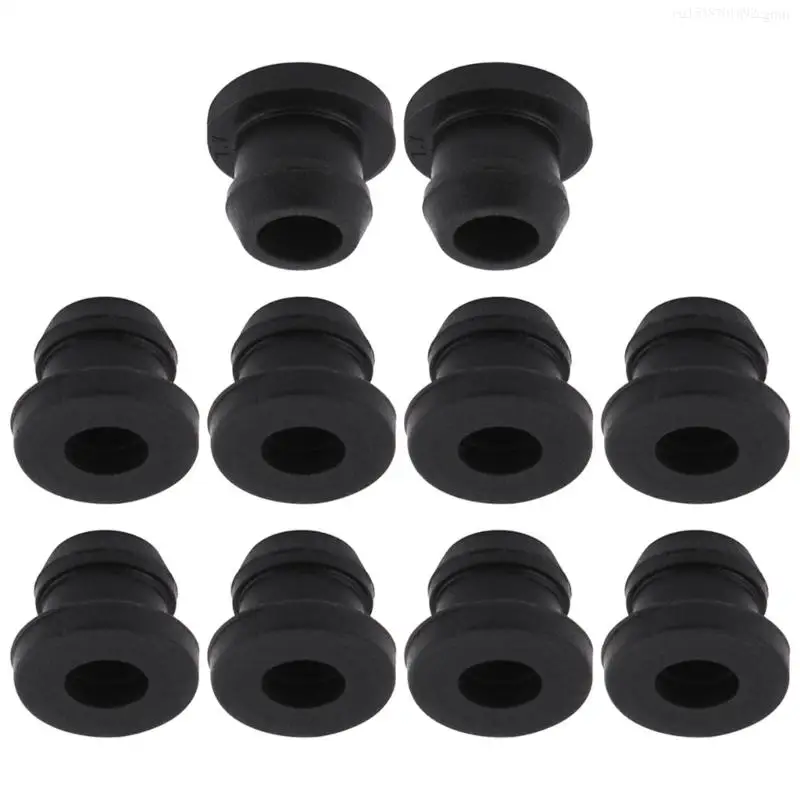 RV Stove Grommet 10Pcs Scratchproof Grates Grommet Stove Grommets Stove Parts Heat Resistant Grate Pad Accessories Black F0I5