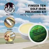 Golf Iron Polishing Kit Club Cleaner Polish Cleaning Solution Golf Club Care Set Golf Brush Cleaner Sponge Value Pack 3