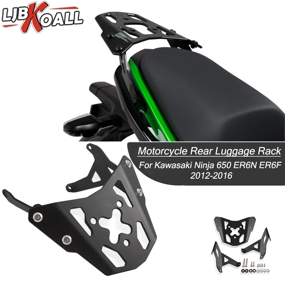 

Для Kawasaki Ninja 650 ER6N ER6F 2012-2016 Черная задняя багажная верхняя стойка для перевозки груза комплект держателей кронштейнов Мотоциклетные аксессуары