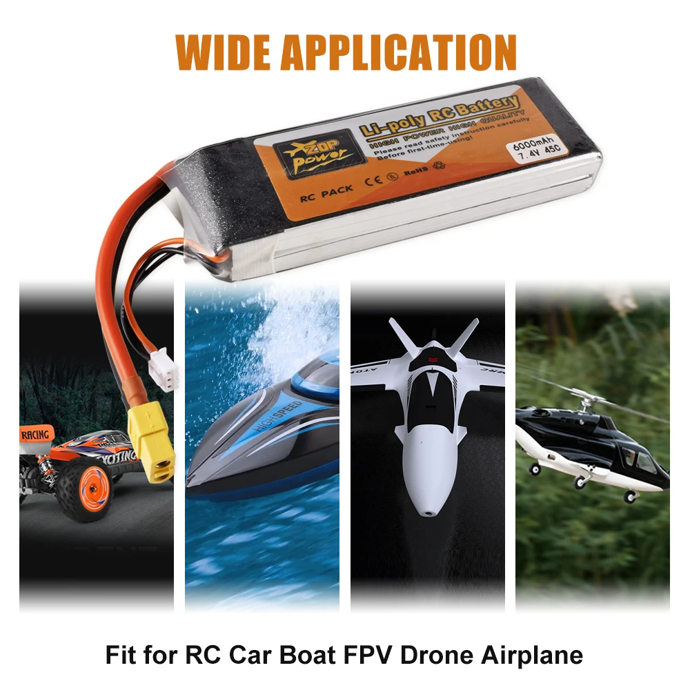 

Литий-полимерный аккумулятор 9IMOD 2S RC 7,4 В 650-6000 мАч 25C-75C для радиоуправляемого автомобиля лодки FPV дрона