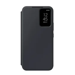 Samsung Smart View Wallet Case - Premium Flip Phone Cover for Samsung Galaxy A54 5G (Black)